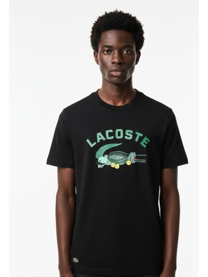 Lacoste Erkek Baskılı Slim Fit T-Shirt