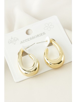 Zenvia Kanca Şekilli Plastik Küpe ZNVBJTR-23577