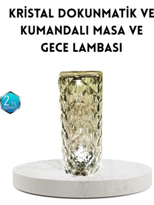 K-Yonlineticaret Kristal Rgb LED Masa Lambası – Renkli Kumandalı Işık, Dekoratif ve Enerji Tasarrufl