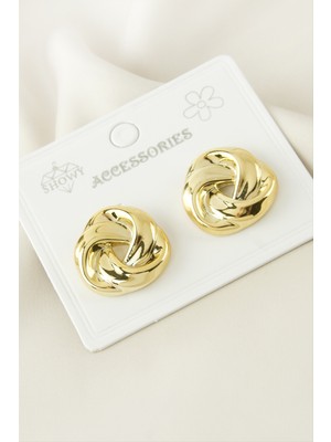 Osense Örgü Şekilli Plastik Küpe