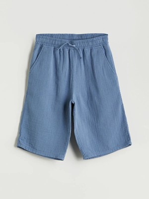 Lc Waikiki Yeni Sezon Beli Lastikli Müslin Erkek Çocuk Şort