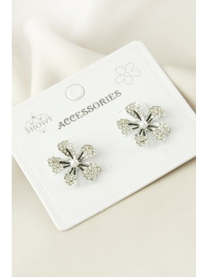 Osense Çiçek Taşlı Küpe