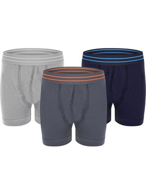 Erdem Erkek Çocuk Pamuklu 6'lı Paket Asorti Likralı Boxer 3363