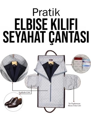 K-Yonlineticaret Pratik Elbise Kılıfı Seyahat Çantası