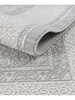 Elvey Home 7105 A.gri Modern Desen Doğal Taban Koridor Mutfak Çocuk Oturma Odası Salon Halı Yolluk