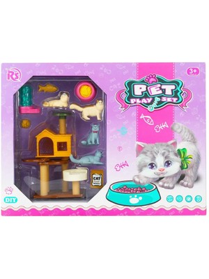 Osense Evcil Hayvan Yavru Kedi Oyun Seti-Mga
