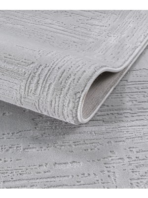 Elvey Home 7102 Gri Modern Desen Doğal Taban Koridor Mutfak Çocuk Oturma Odası Salon Halı Yolluk