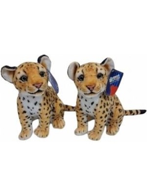 Oyunca PL50134 25 cm Oturan Küçük Kahverengi Leopar-Hly