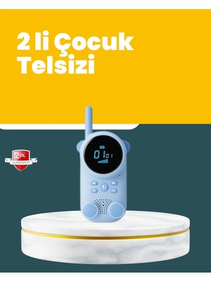 K-Yonlineticaret LCD Ekranlı Çocuk Telsizi – Iki Yönlü Ses, 1-3 Km Çekim Mesafesi