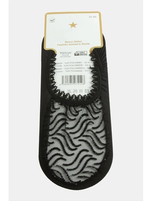 Zenvia Oval Dantel Babet Çorap ZNVBJTR-23577