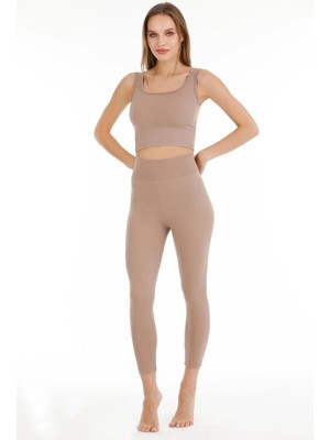 Sensu Kadın Yüksek Bel Fitilli Tayt TYT110