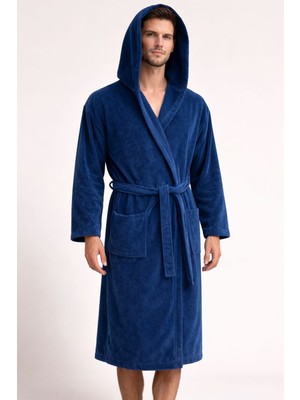 Aras Home Collection Kadife %100 Pamuk Kapüşonlu Oversize Unisex Bornoz – Erkek & Kadın Banyo Plaj Sauna Havuz Bornozu – Yumuşak Emici Lüks