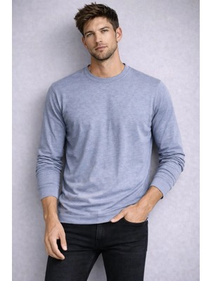 İnce Moda Giyim Basic Erkek Sweatshirt & Polo Yaka Uzun Kollu Üst – Bej / Kiremit / Açık Mavi