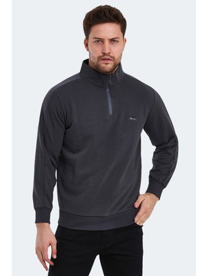 Slazenger Sammy In Erkek Sweatshirt Koyu Gri ST23WE453