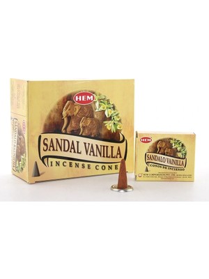 K-Yonlineticaret Sandal Vanilla Aromalı Konik Tütsü