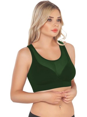 MTM My The Mall Giyim Yeşil Mı Emay 4028 Seamless Tül Toparlayıcı Büstiyer