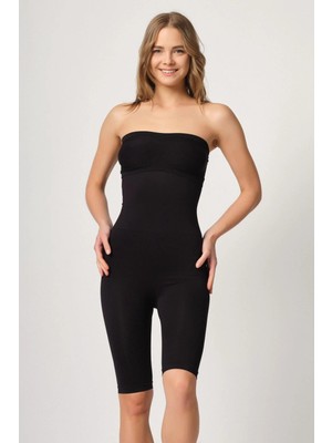 MTM My The Mall Giyim Siyah Mı Emay 2044 Yüksek Bel Double Uzun Paçalı Korse