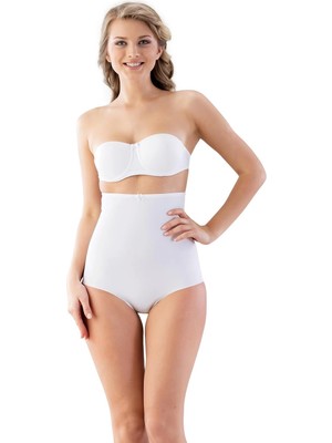 MTM My The Mall Giyim Beyaz Mı Emay 2813 Yüksek Bel Slip Lazer Korse