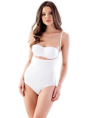 MTM My The Mall Giyim Beyaz Mı Emay 2811 Göğsü Açık Slip Boy Lazer Korse