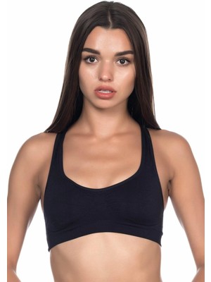 MTM My The Mall Giyim Siyah Mı Emay 4025 Pedli Sporcu Büstiyer