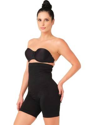 MTM My The Mall Giyim Siyah Mı Emay 2007 Yüksek Bel Paçalı Korse