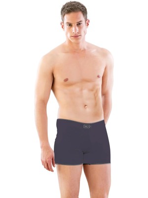 MTM My The Mall Giyim Antrasit Mı Emay 2108 Seamless Uzun Erkek Boxer