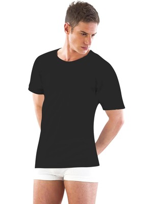 MTM My The Mall Giyim Siyah Mı Emay 12350 R Yarım Kol Erkek Atlet