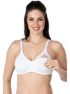 MTM My The Mall Giyim Beyaz Mı Emay 1421 Modal Cotton Emzirme Sütyen