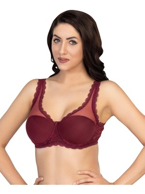 MTM My The Mall Giyim Bordo Mı Emay 172 D Pedli Dantelli Balenli Minimazer