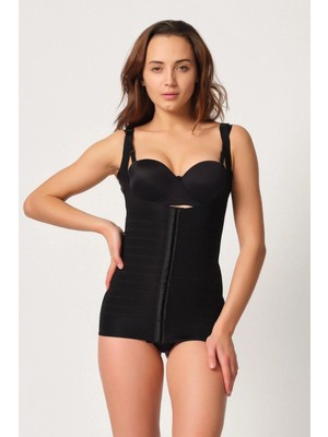 MTM My The Mall Giyim Siyah Mı Emay 2916 Karyoka Destekli Agraflı Atlet Korse