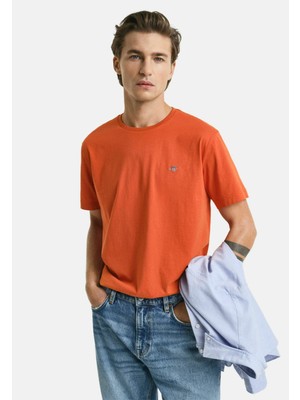 Gant Bisiklet Yaka Erkek Basic T-Shirt