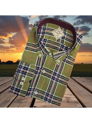 Eren Style Uzun Kol Linen Keten Slim Fit 4 Mevsim Giyilebilen Pamuklu Gömlek