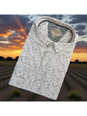 Eren Style Uzun Kol Linen Keten Slim Fit 4 Mevsim Giyilebilen Pamuklu Gömlek