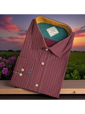 Eren Style Linen Pamuklu Keten Slim Fit 4 Mevsim Giyilebilen Tek Cepli Gömlek