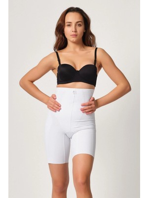 MTM My The Mall Giyim Beyaz Mı Emay 2814 Double Yüksek Bel Boxer Lazer Korse