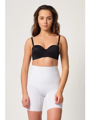 MTM My The Mall Giyim Beyaz Mı Emay 2816 Yüksek Bel Boxer Lazer Korse