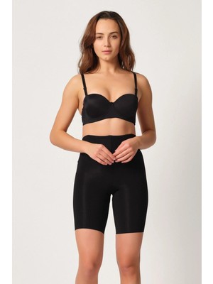 MTM My The Mall Giyim Siyah Mı Emay 2927 Bel Dekolteli Balenli Paçalı Lazer Korse