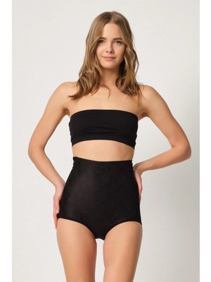MTM My The Mall Giyim Siyah Mı Emay 2842 Lazer Dantelli Slip Korse