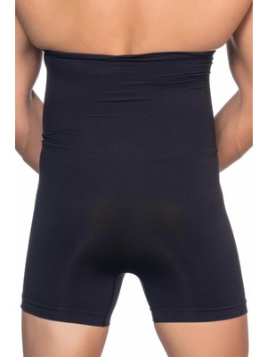 MTM My The Mall Giyim Siyah Mı Emay E1005 Erkek Yüksek Bel Double Boxer Korse