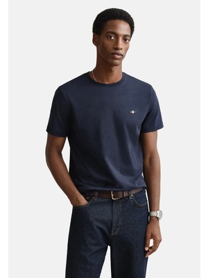 Gant Bisiklet Yaka Erkek Basict-Shirt