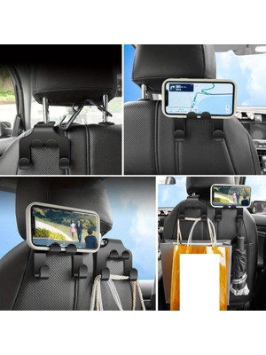 By Nevser® Oto Koltuk Arkası Düzenleyici Organizer Askılıklı Telefon,tablet Tutucu