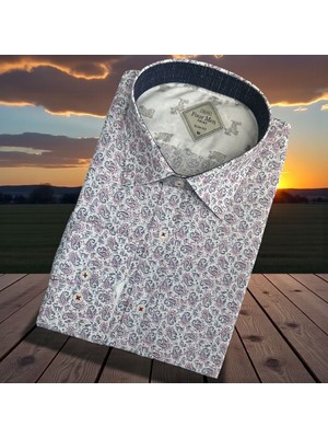 Eren Style Uzun Kol Linen Keten Slim Fit 4 Mevsim Giyilebilen Pamuklu Gömlek