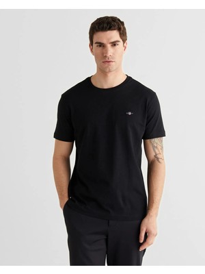Gant Bisiklet Yaka Erkek Basic T-Shirt