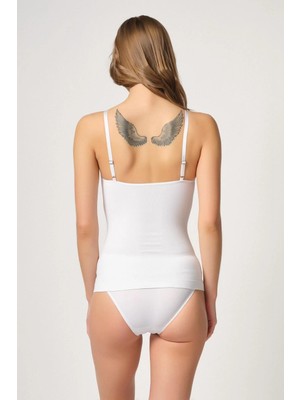 Giyim Beyaz Mı Emay 5038 Ip Askılı Fantazi Atlet Korse