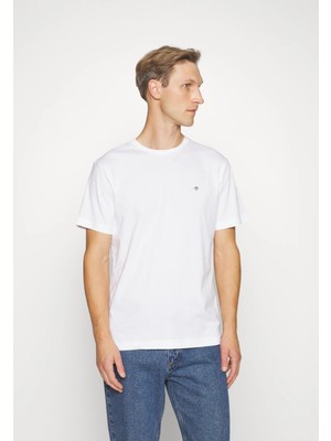 Gant Bisiklet Yaka Erkek Basic T-Shirt