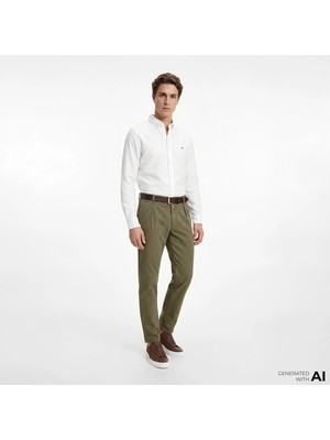 Tommy Hilfiger MW0MW41690 Knit Pique Featherweight Erkek Gömlek