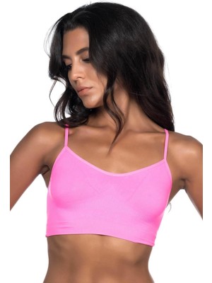 MTM My The Mall Giyim Neon Fuşya Mı Emay 4003 Soft Ip Askı Büstiyer