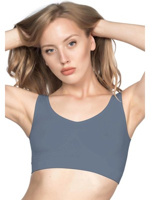 MTM My The Mall Giyim Antrasit Mı Emay 4005 Soft Kalın Askı Büstiyer