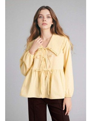 DeFacto Regular Fit Poplin Uzun Kollu Tunik H0279AX26SP