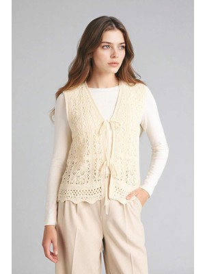 DeFacto Regular Fit Ajurlu Triko Yelek H0013AX26SP